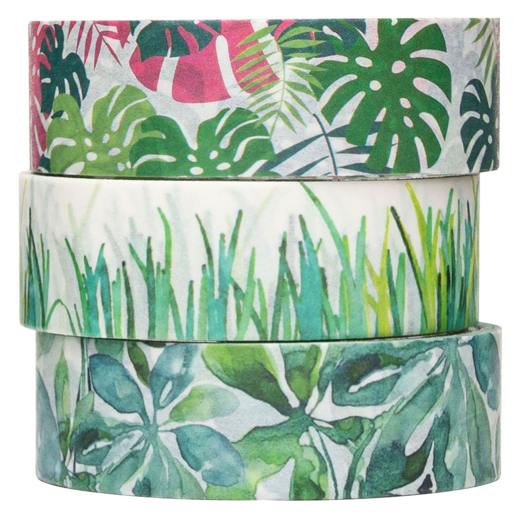 Colorations - Washi Tape Pflanzen 3 Rollen, 5 m.