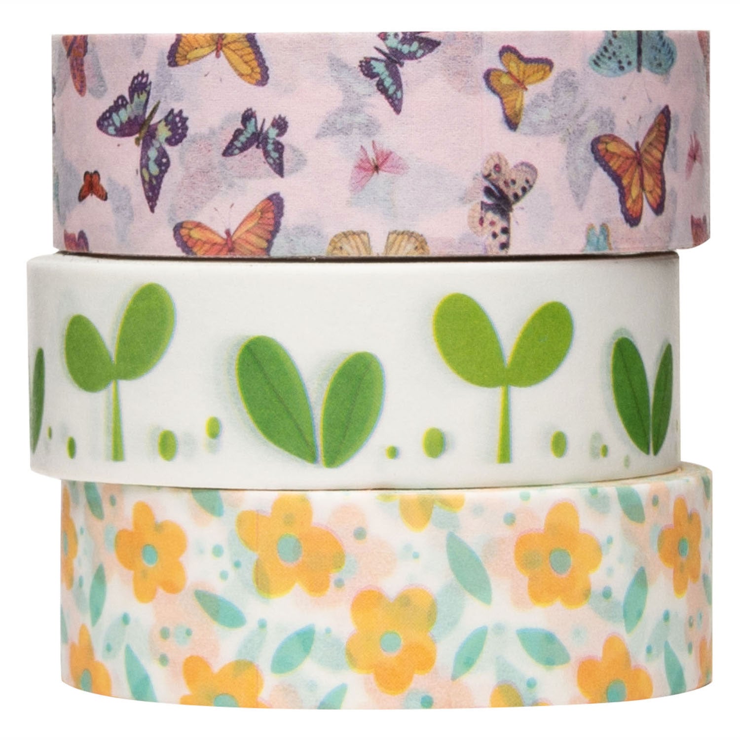 Colorations - Washi Tape Frühling 3 Rollen, 5 m.