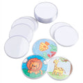 Handwerkskunst - Dekorieren Sie Ihre eigenen Untersetzer transparent, 12er-Set, 12er-Set