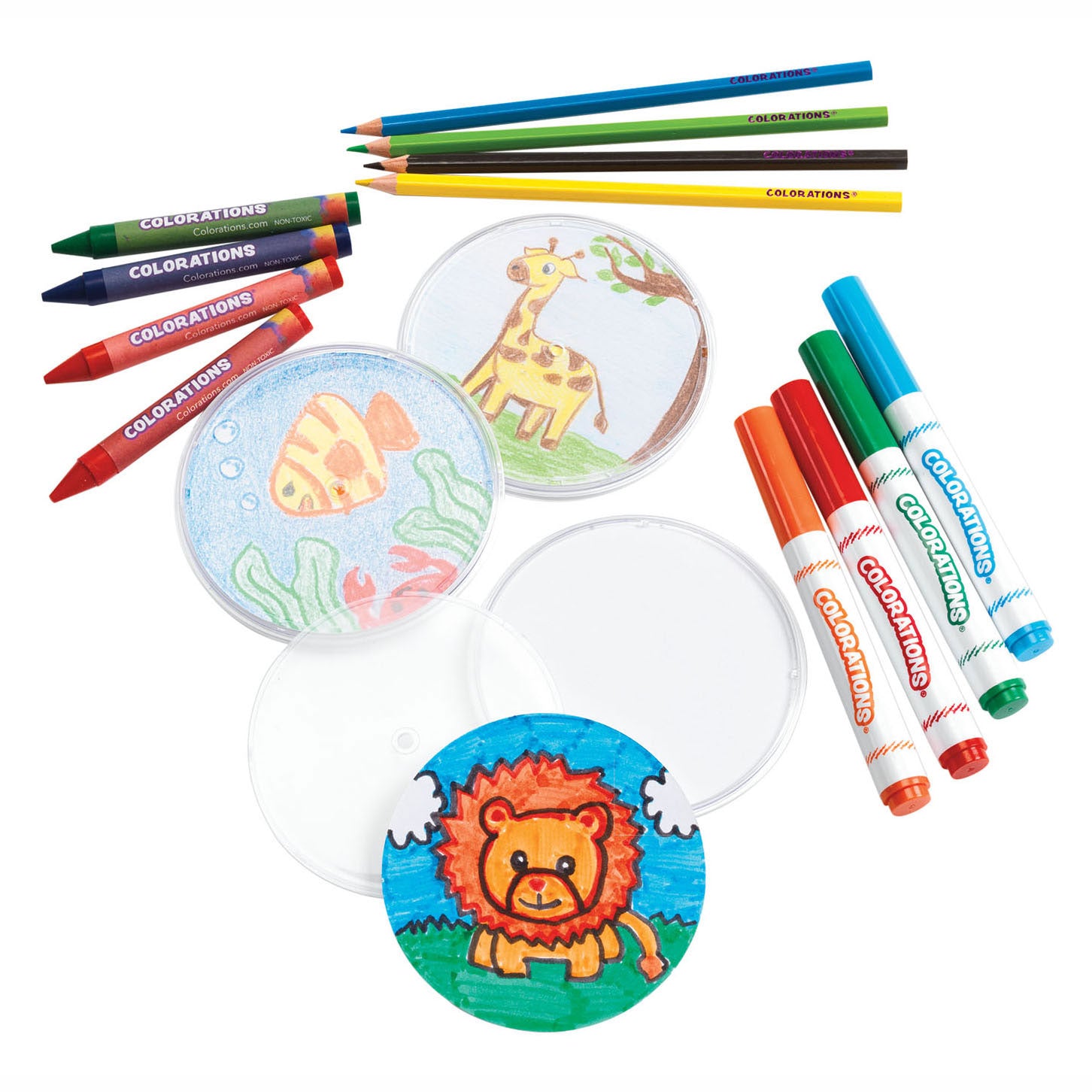 Handwerkskunst - Dekorieren Sie Ihre eigenen Untersetzer transparent, 12er-Set, 12er-Set