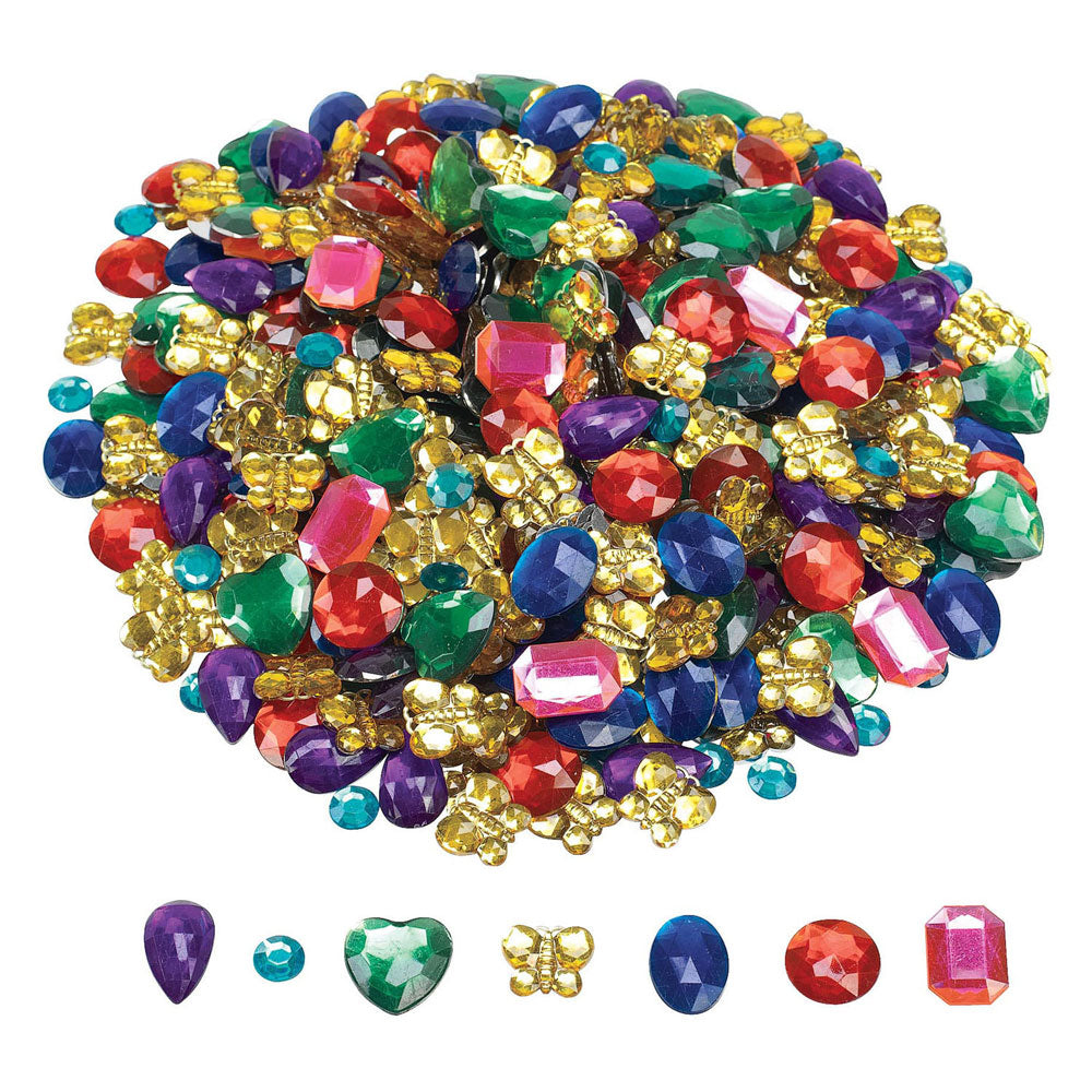 Farben – große Glitzerstrasssteine, 453 Gramm