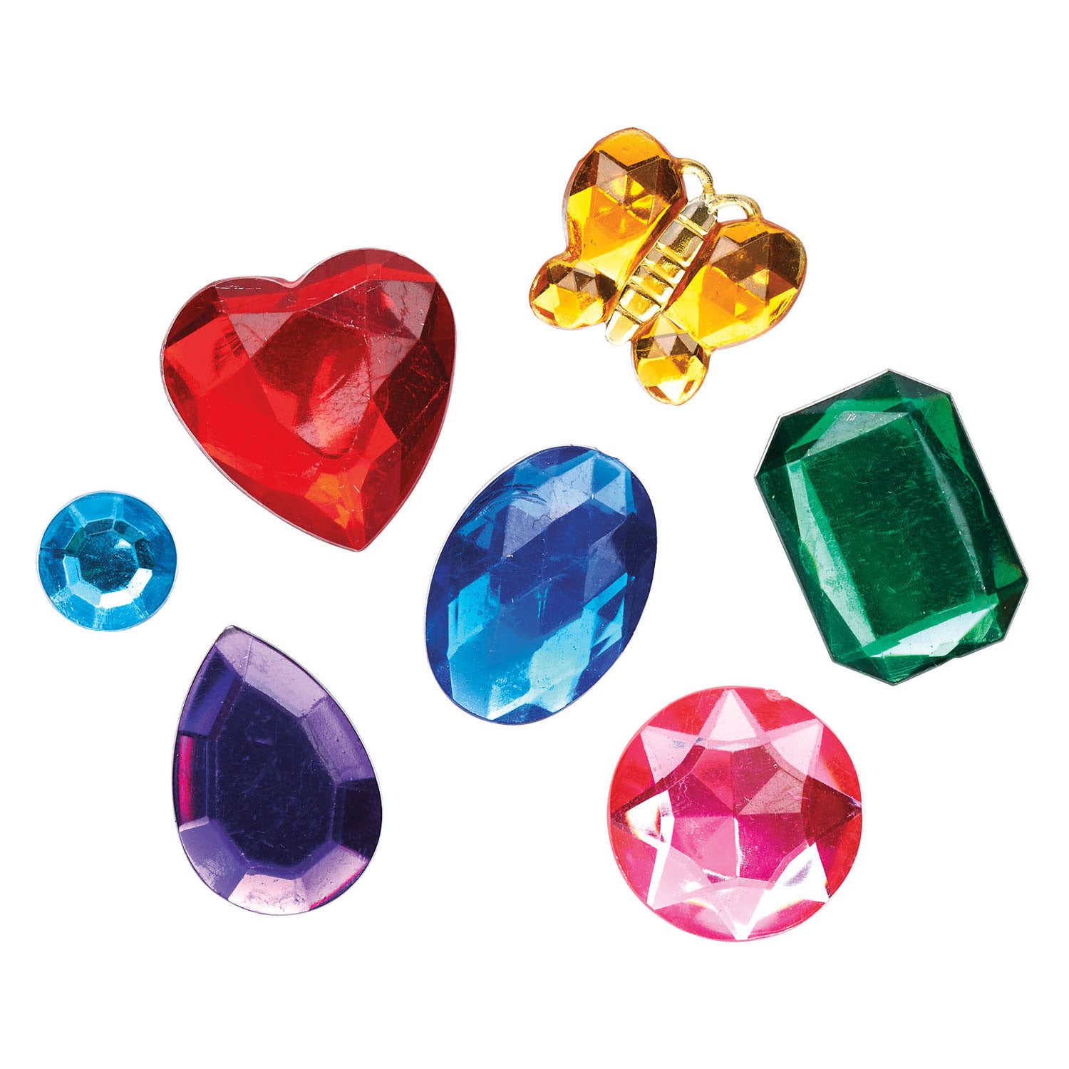 Farben – große Glitzerstrasssteine, 453 Gramm