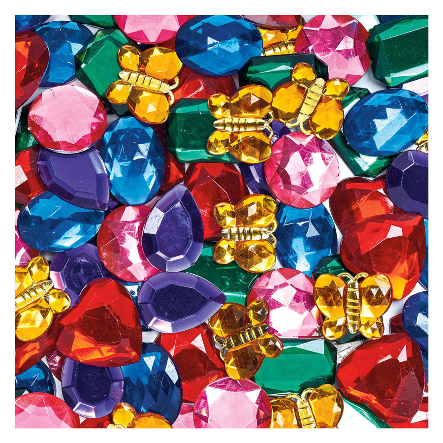 Farben – große Glitzerstrasssteine, 453 Gramm