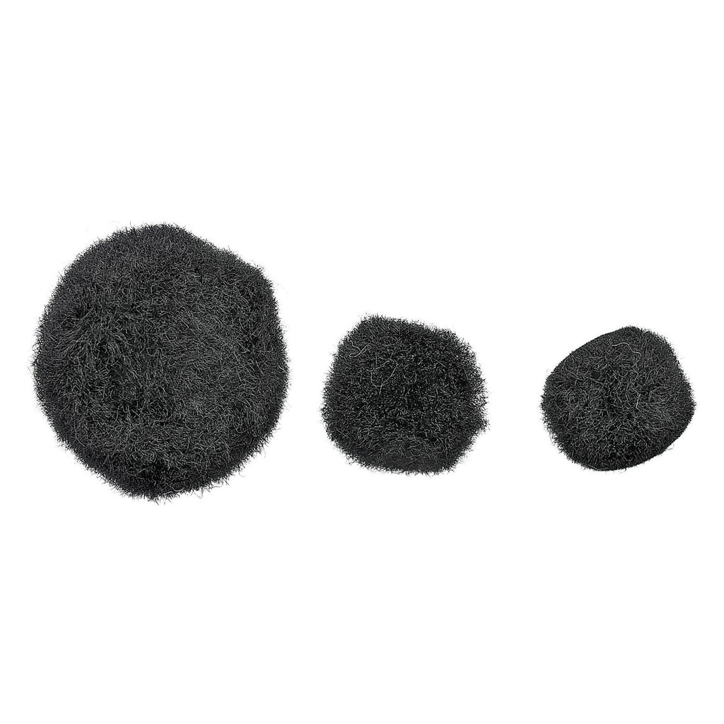 Colorations - Pompons schwarz, 100 Stück.