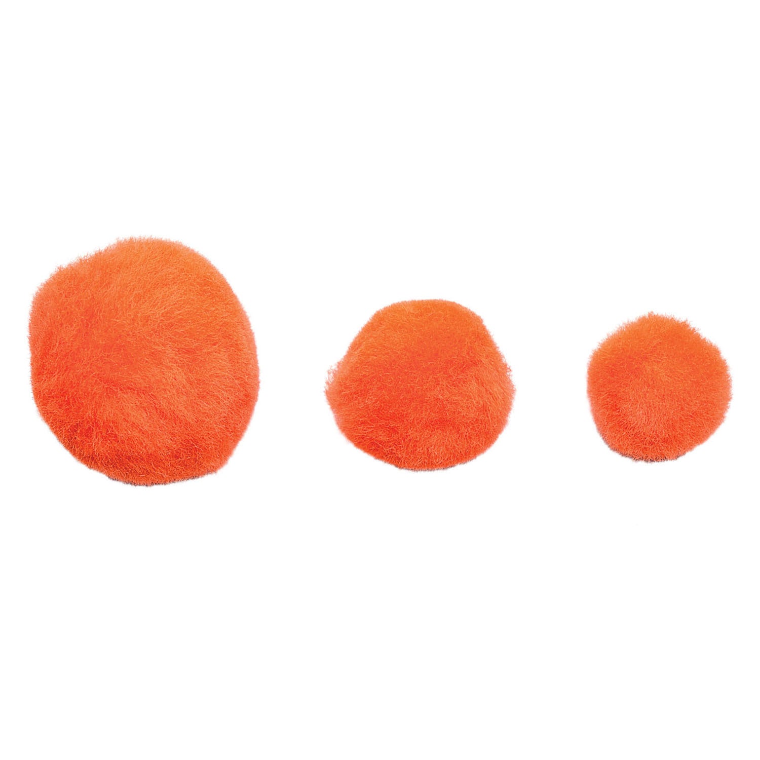 Colorations - Pompons orange, 100 Stück.