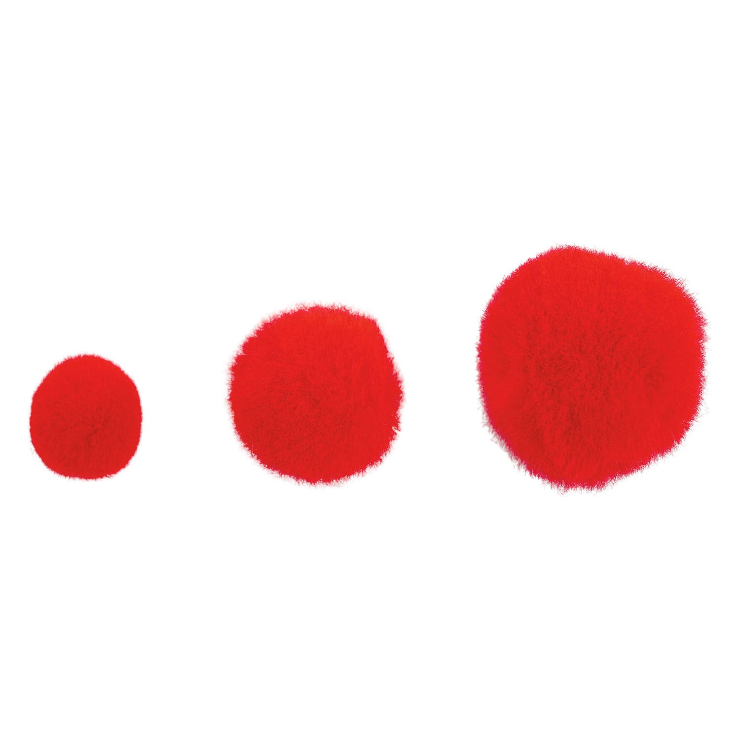Colorations - Pompons rot, 100 Stück.