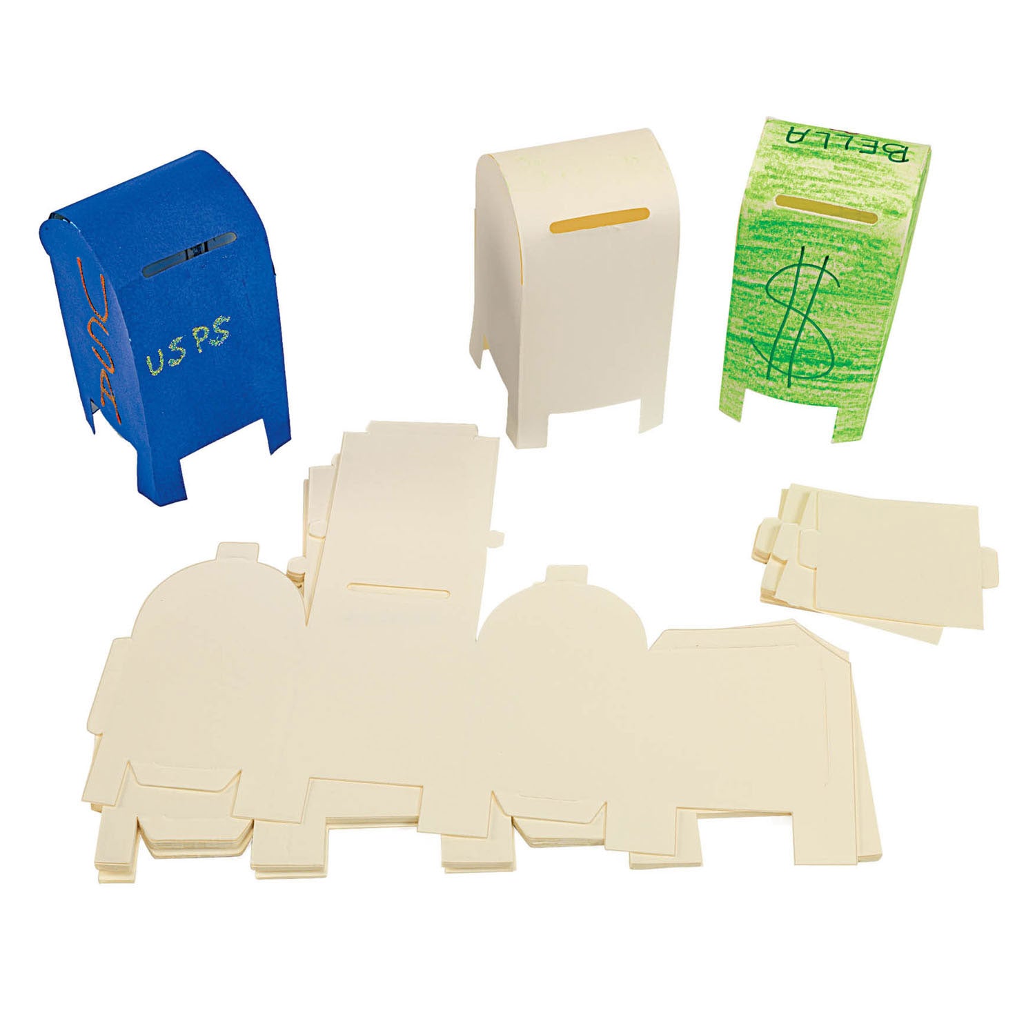 Colorations – Faltbarer Papierbriefkasten, 20er-Set