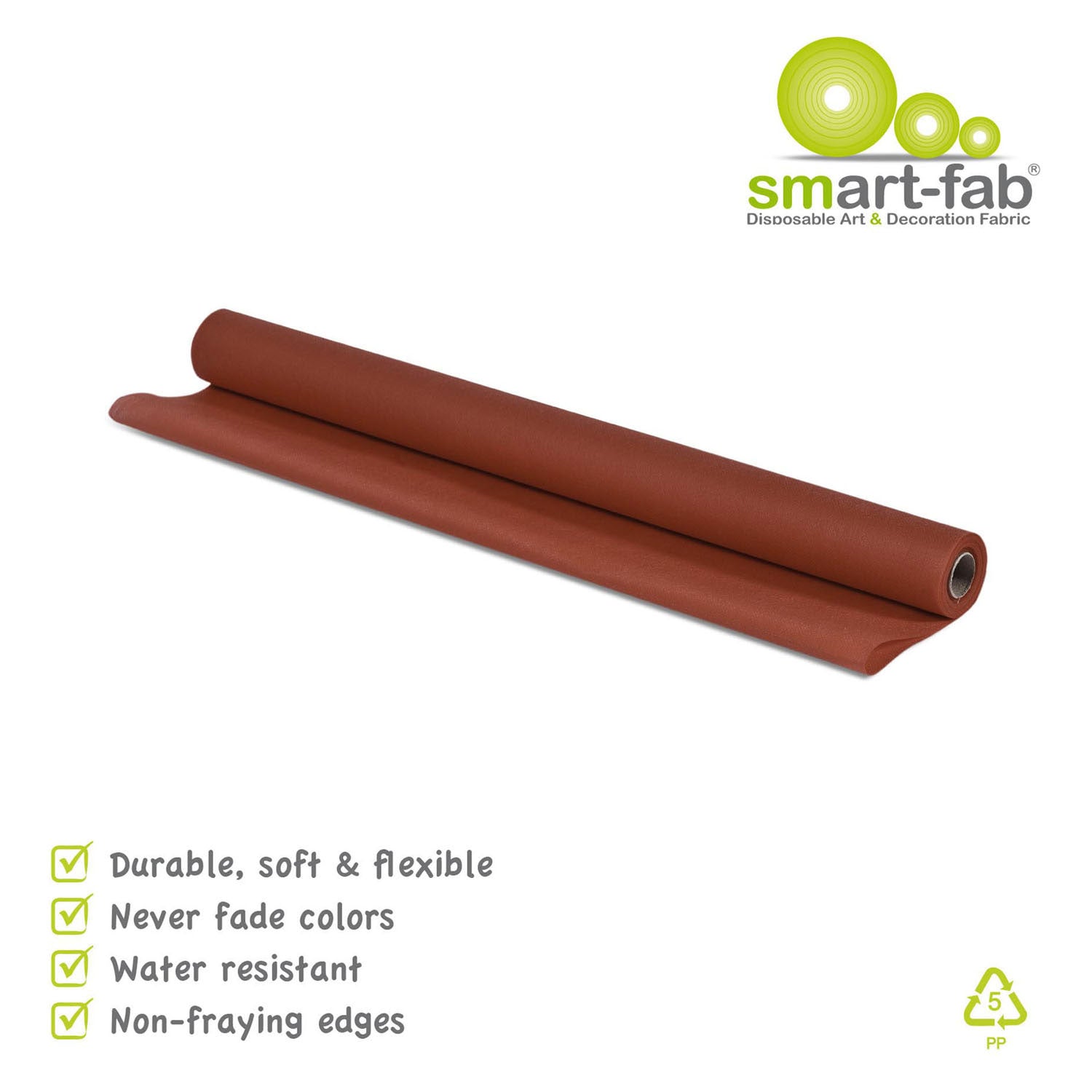 Smart fab rol 0,61 x 5,5m - bruin