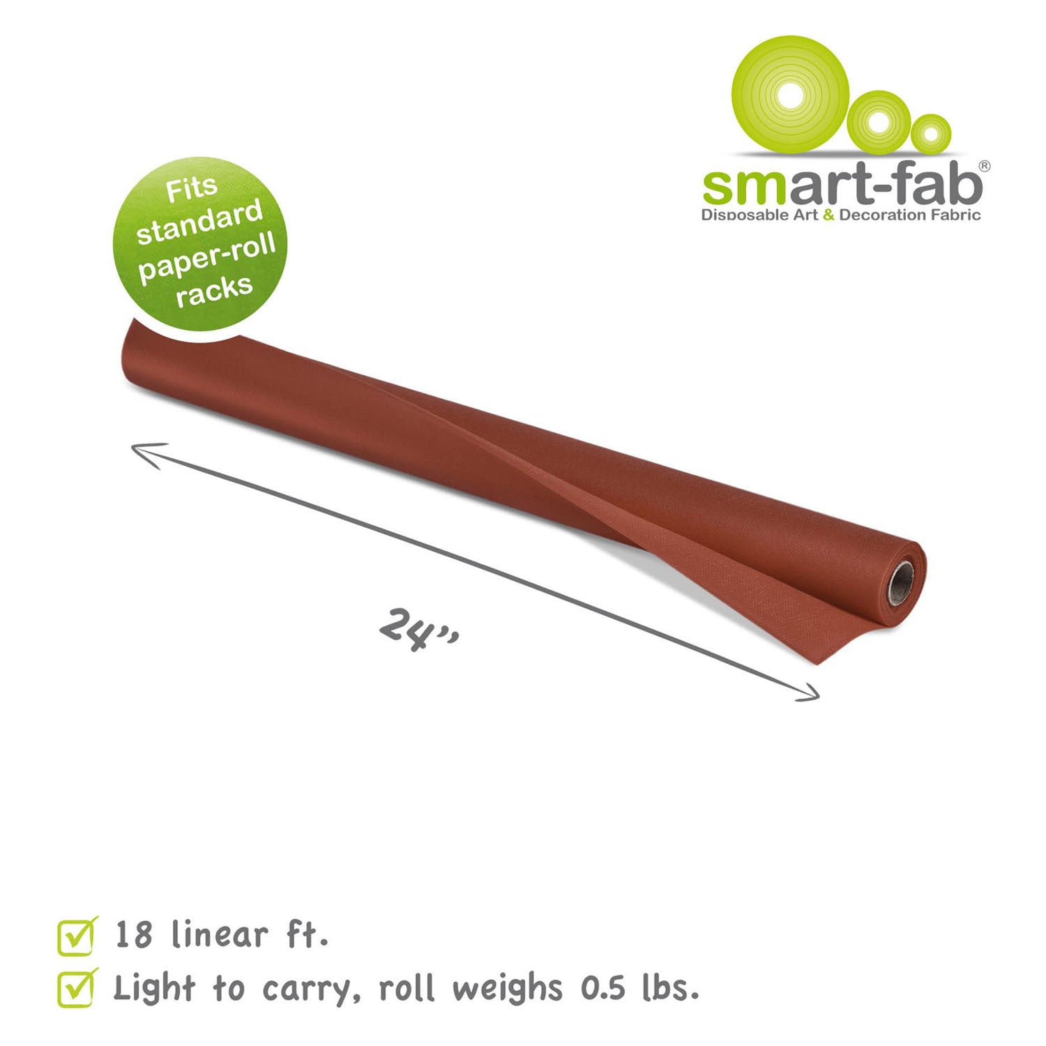 Smart fab rol 0,61 x 5,5m - bruin