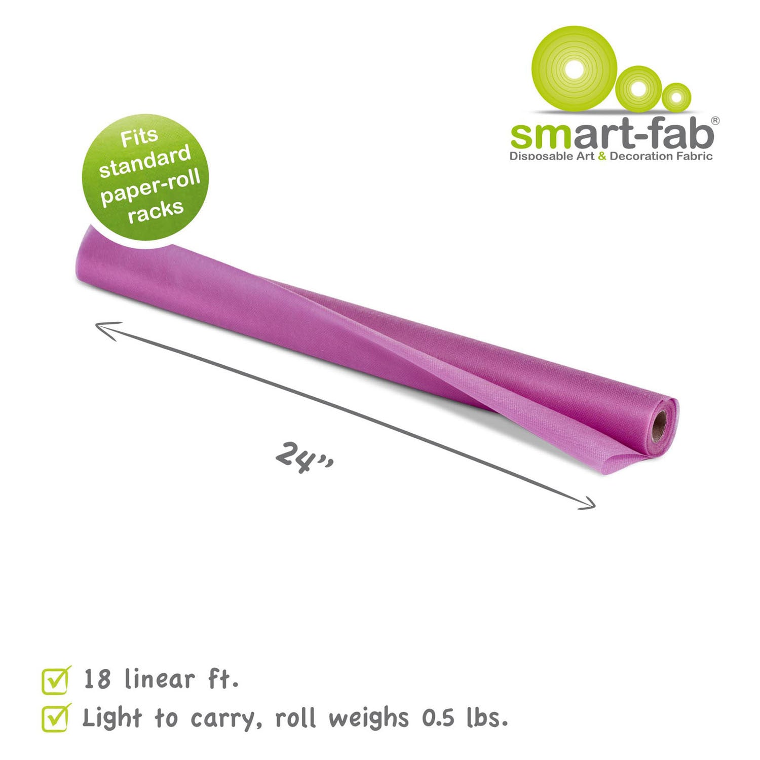 Smart fab rol 0,61 x 5,5m - paars