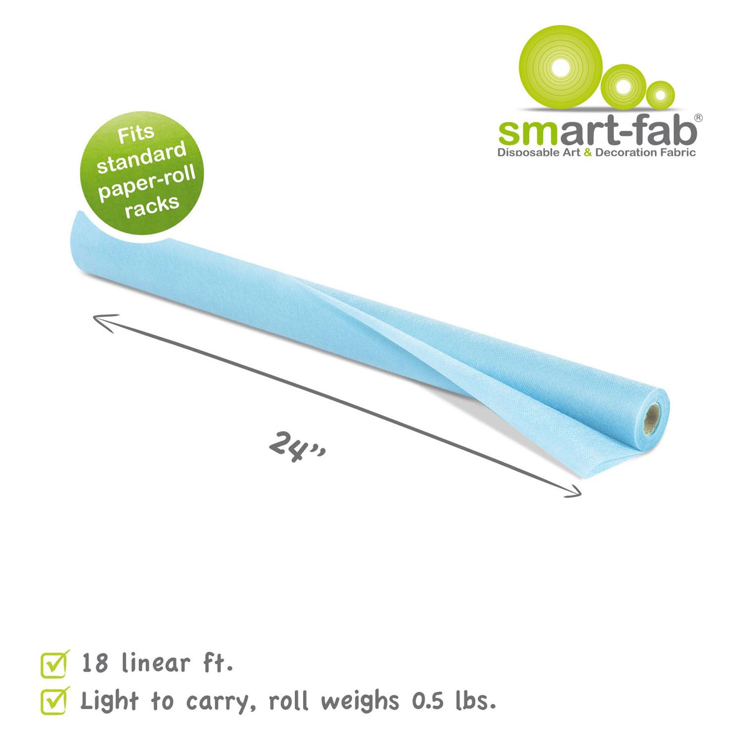 Smart fab rol 0,61 x 5,5m - hemelsblauw