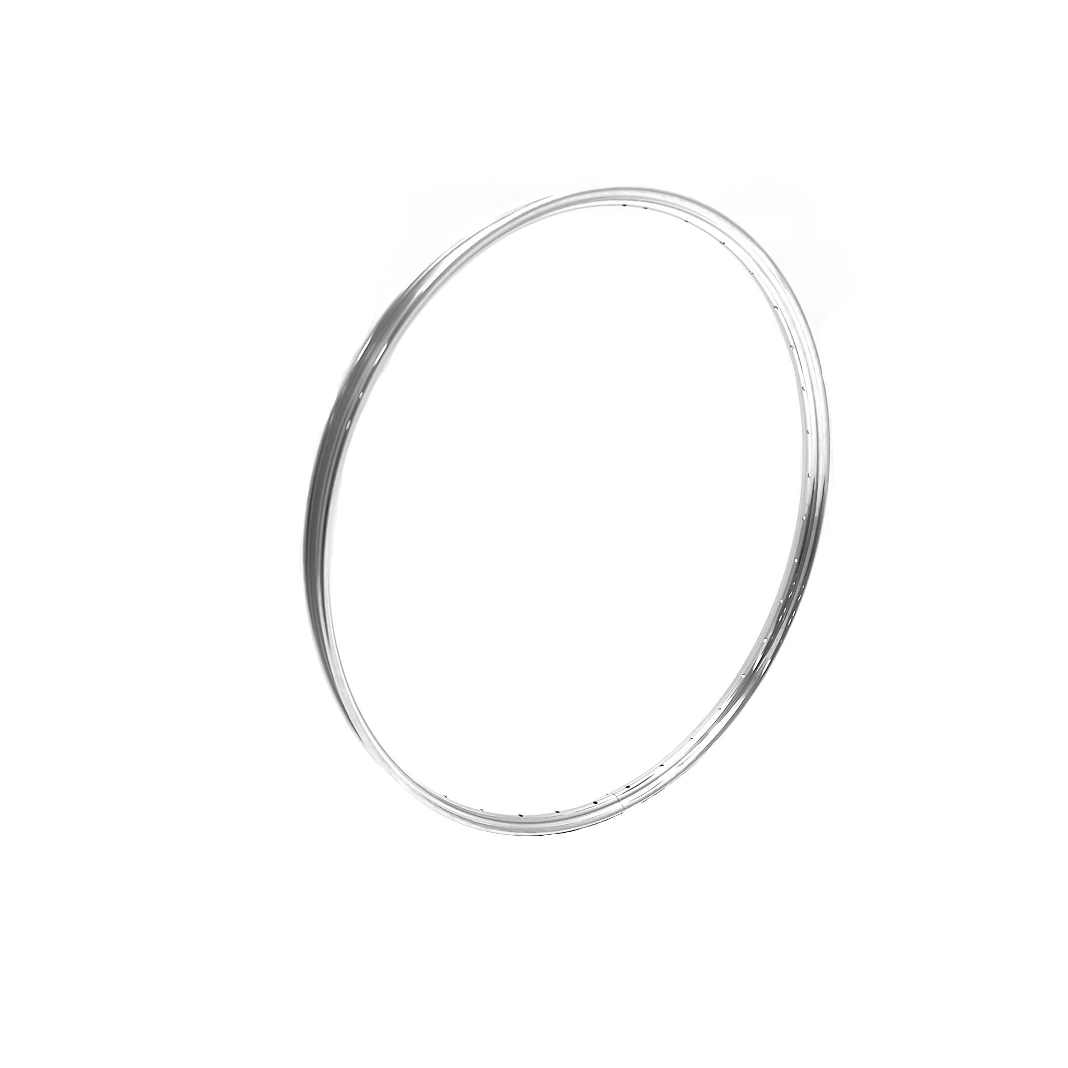 Felge 28x1 3 8 Aluminium, poliert, einwandig. 36 Löcher, Speichen 13 (Ersatz: Edelstahl)