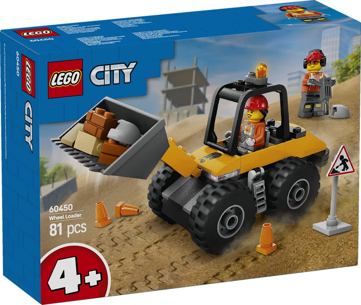 Lego City Gelber Bulldozer-Bagger - 60450