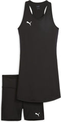 Puma teamgoal dress dames sportjurk - black- white