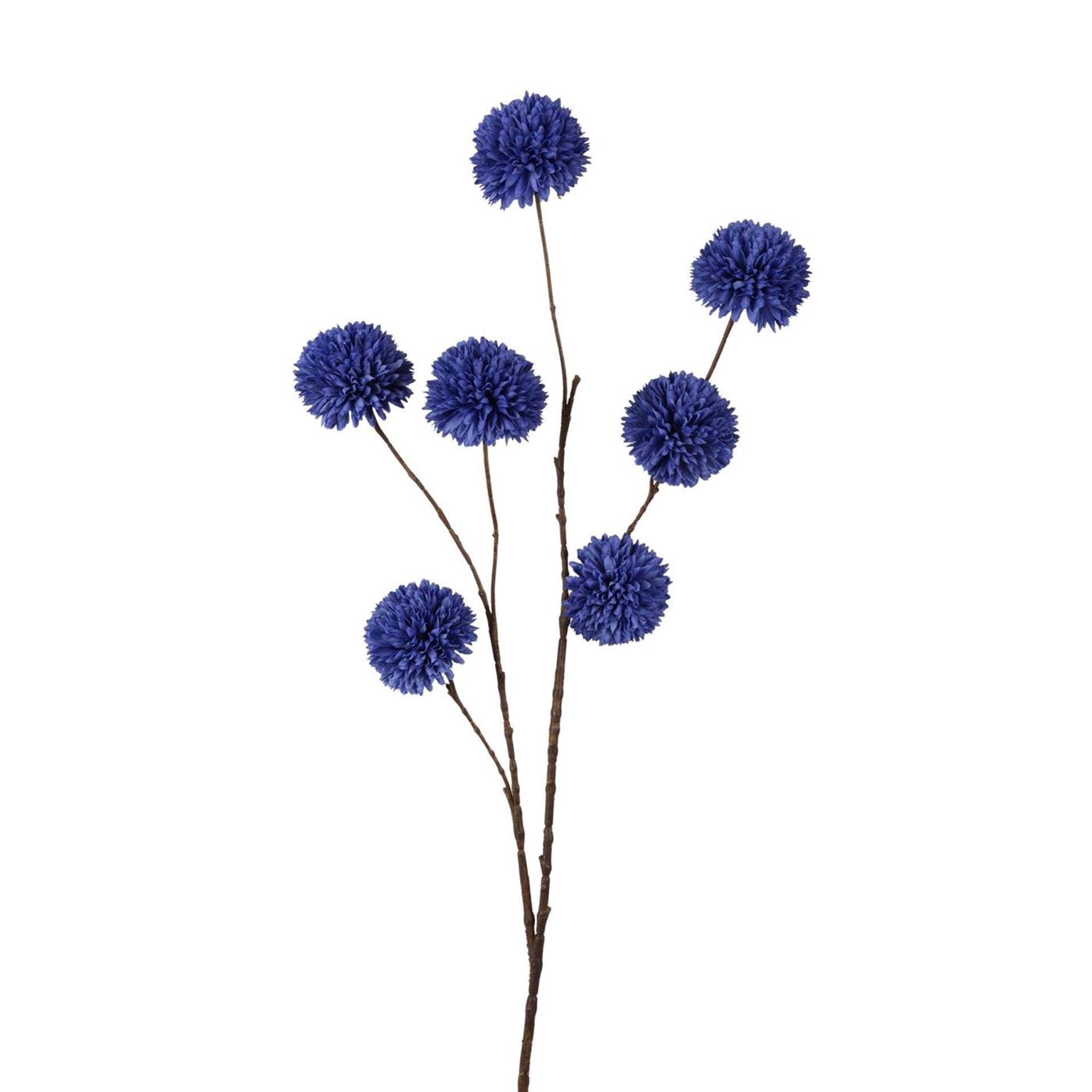 Roberts collection kunstbloem pompom 98cm blauw