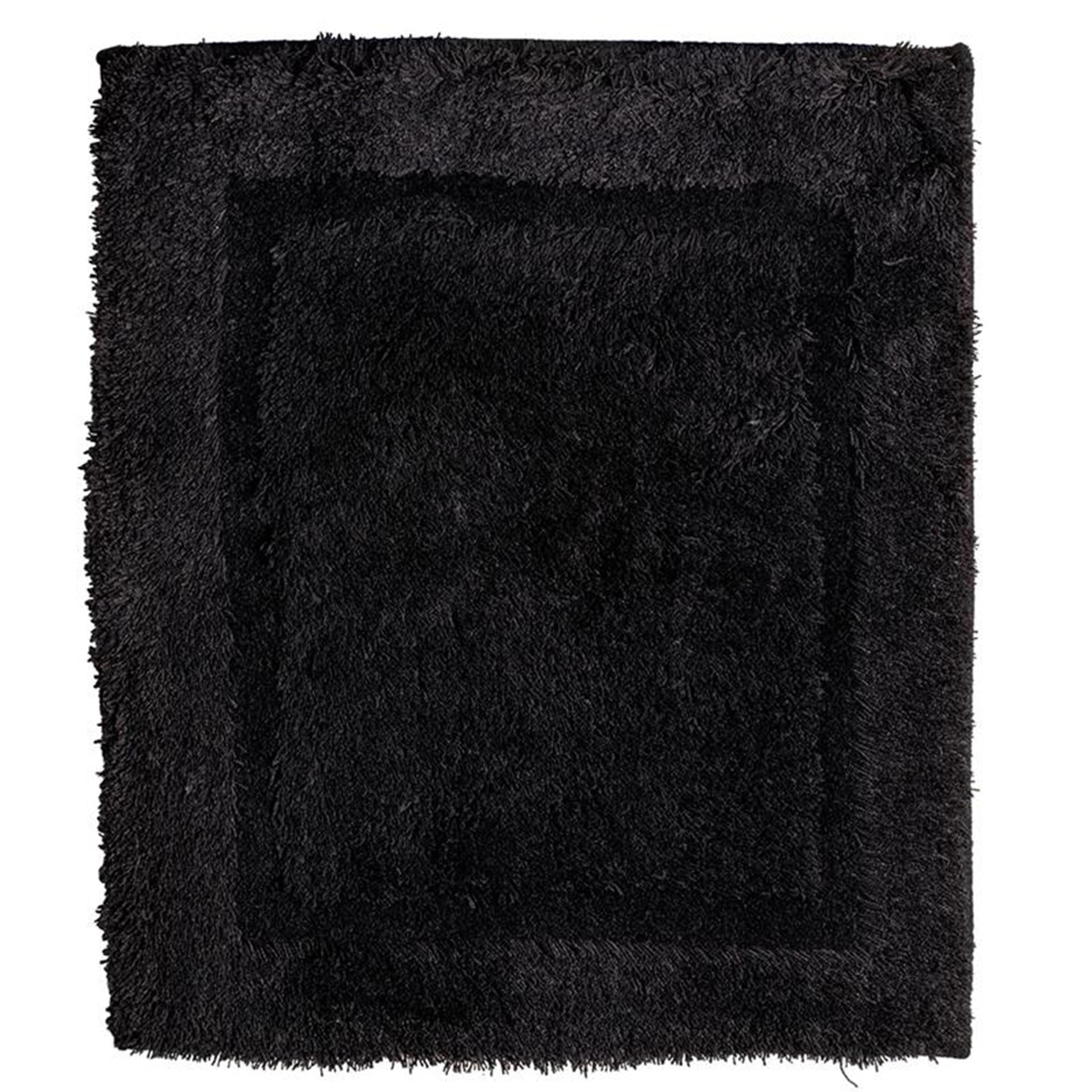 Wicotex badmat uni zwart 60x90cm