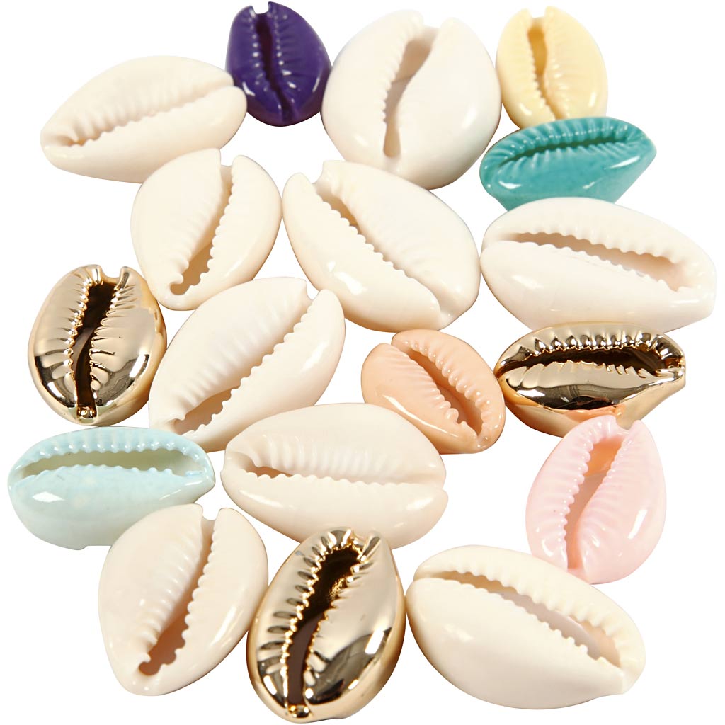 Creativ company https: www.cchobby.nl schelpen-l-20-mm-diverse-kleuren-75-stuk-1-doos
