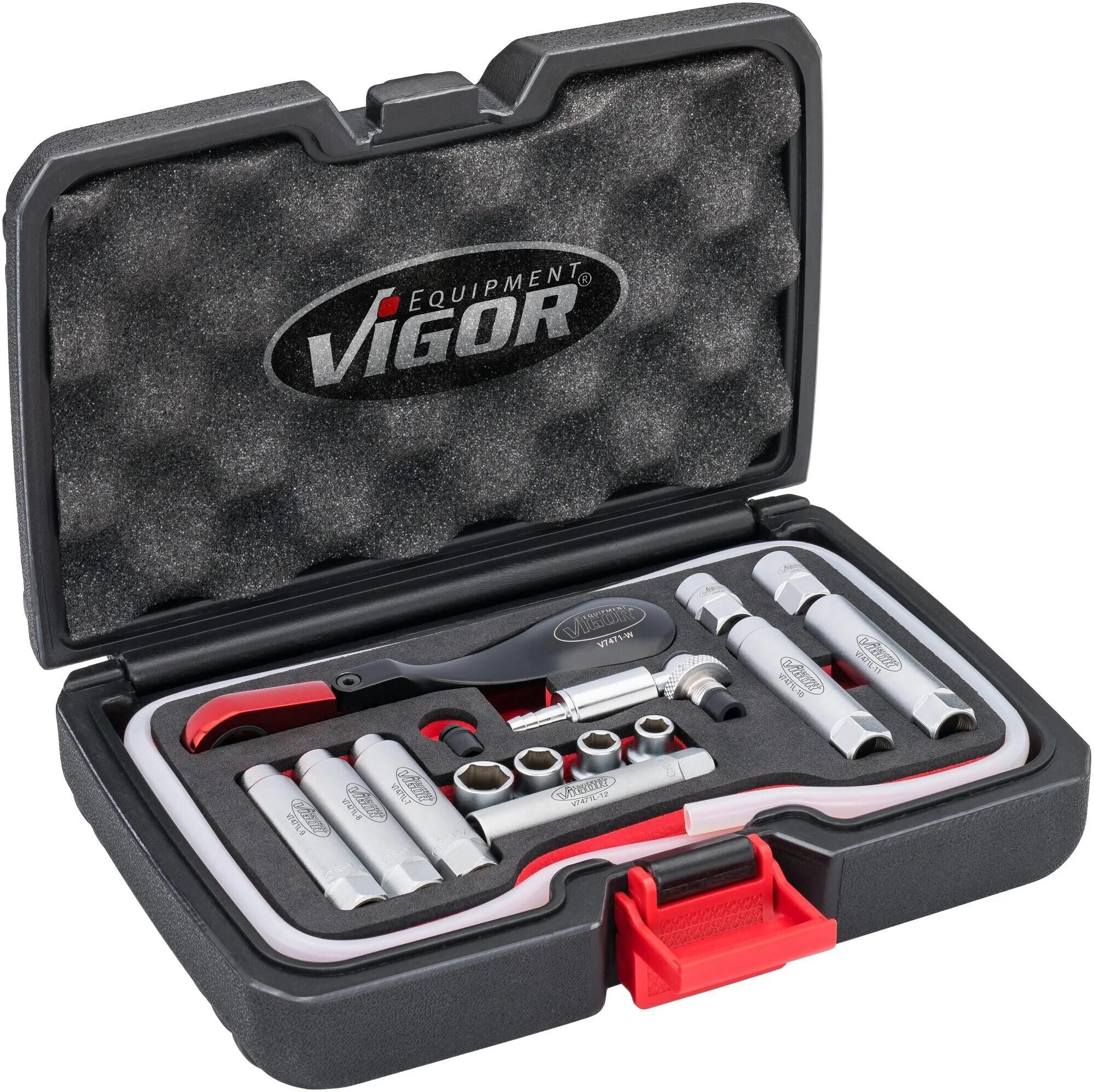 Vigor bremsenentlüftungssatz v7471 17 brake bleeding set 17-tlg.