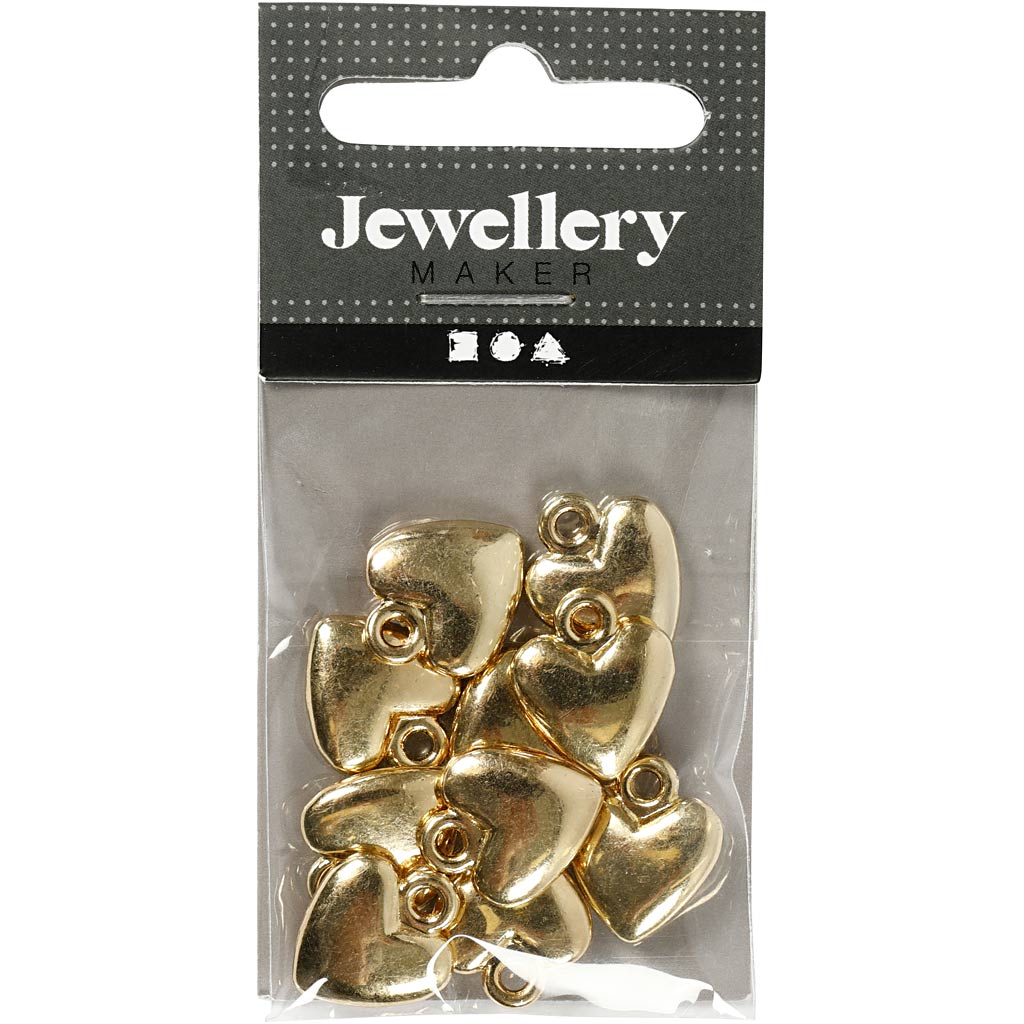 Creativ company https: www.cchobby.nl hartvormige-hanger-afm-13x15-mm-verguld-10-stuk-1-doos