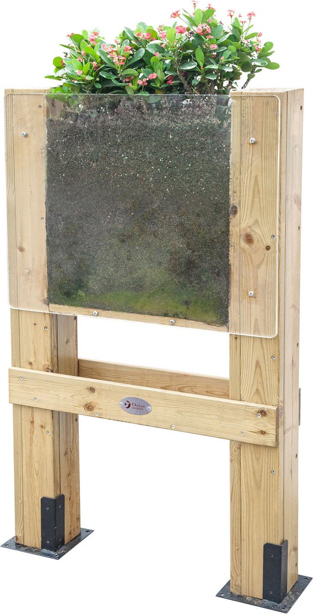 Klassische Welt der Welt Holz Pflanzer „See Wachsen“