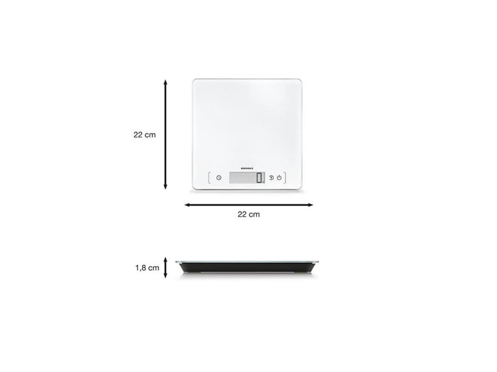 Soehnle 61505 Page Comfort 400 Küchenwaage weiß