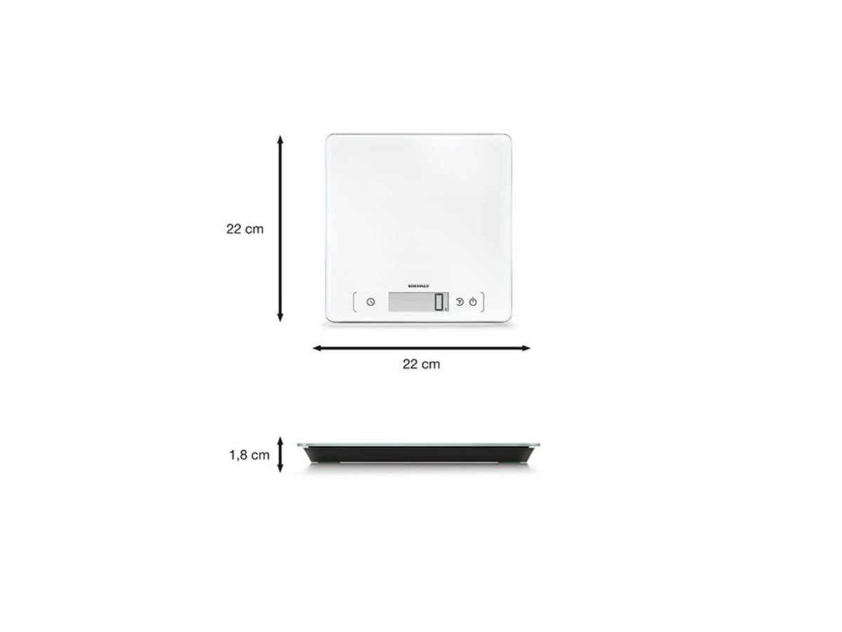 Soehnle 61505 Page Comfort 400 Küchenwaage weiß