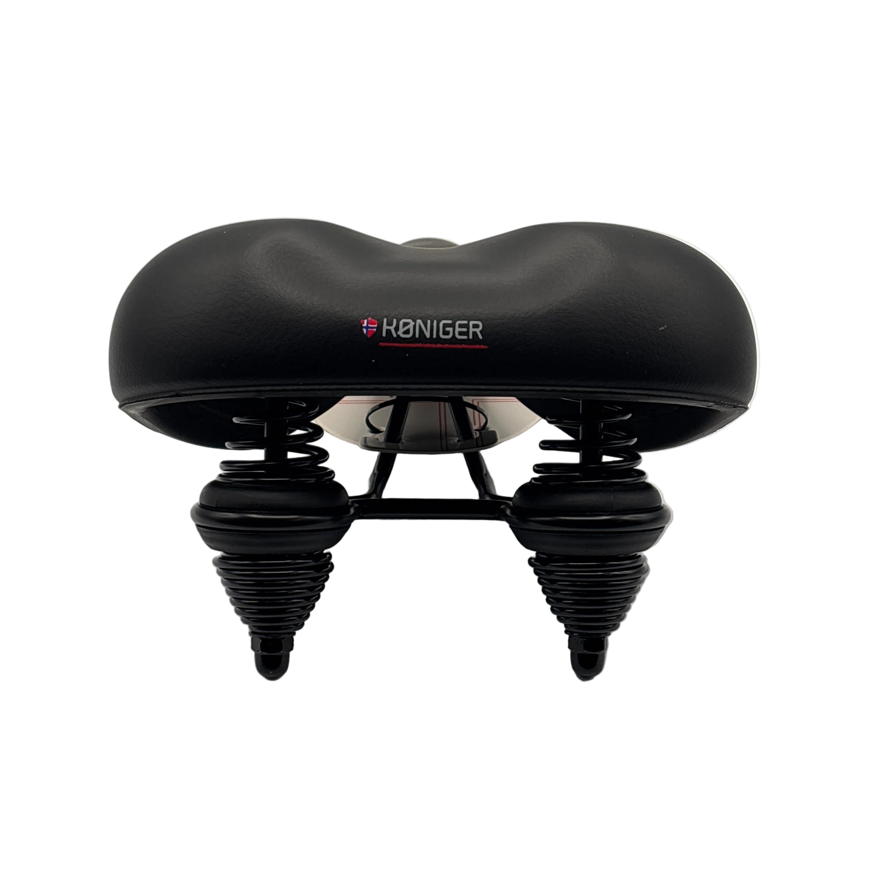 Selle Comfort Sattel Retro, mittel, schwarz. Vakuumverpackt mit Federung, ohne Riemen.