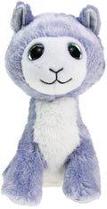 Lumo stars pluche knuffel lama lily 15cm met grote ogen.