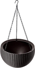 Curver bloempot keter hanging sphere planter koffiekleur mokka