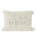 Decoris sierkussen met kerst print wit 30x40cm