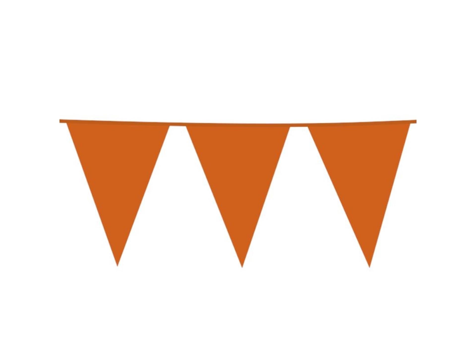Globos reuzevlaggenlijn oranje 10m kunststof