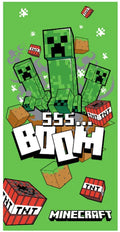 Minecraft handdoek boom 70 x 140 cm - katoen