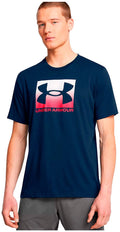 Under armour ua m boxed sports updated ss-blu heren sportshirt - academy - rood m