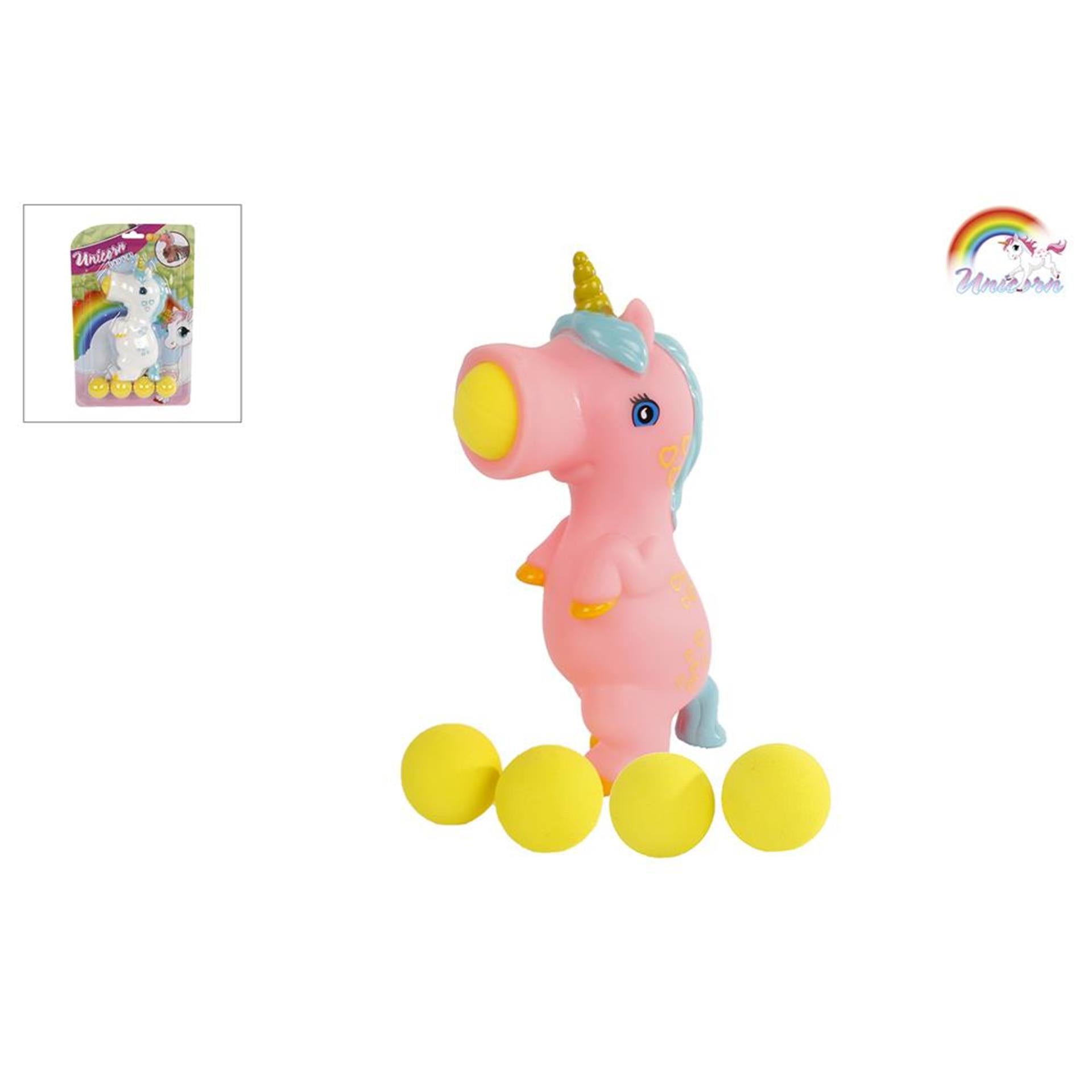 Einhorn-Popper mit 5 Bällen