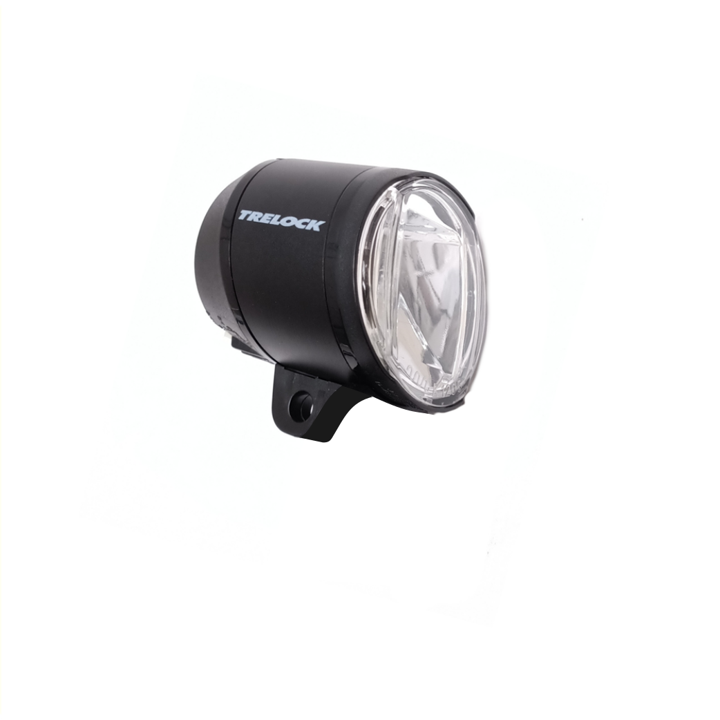 Trelock LED-Scheinwerfer LS 910 PRIO 50 Lux, geeignet für 6-12 V E-Bikes, Schwarz, Werkstattverpackung