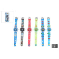Jongens analoog horloge met licht 6 assorti