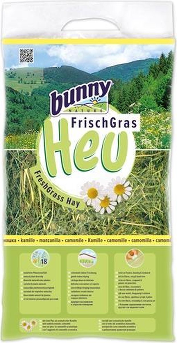 Bunny Nature frisches Grasheu mit Kamille