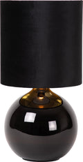 Lucide esterad - tafellamp - ø 24 cm - 1xe14 - zwart
