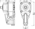 Hazet schlagschrauber 9012ptt impact screwdriver 1 2 twin turbo 550nm
