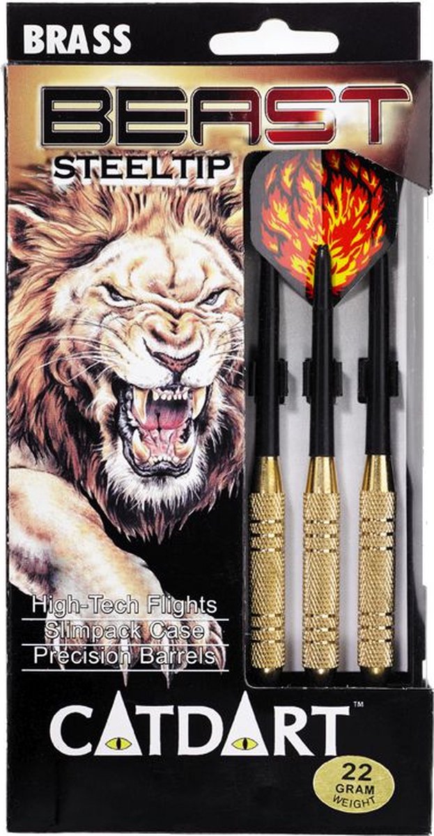 Bex sunsport dartpijlen set beast – recreatieve dartpijlen – steel tip - complete set voor thuisgebruik – precisiespel – vanaf 8 jaar - 20 gram