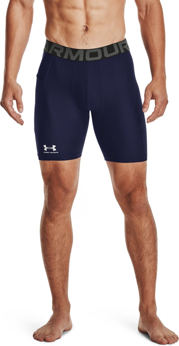 Under armour ua hg armour shorts heren sportbroek - navy - wit xxl