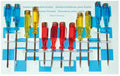 Sw stahl schroevendraaier set mini screwdr.sort.12 pcs. on card