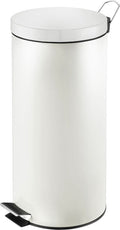 V-part - pedaalemmer 30 liter - steel - wit - prullenbak