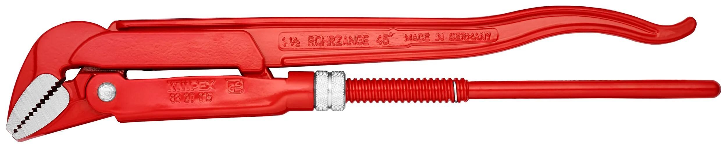 Knipex rohrzange pipe pliers 45° threaded lacquered