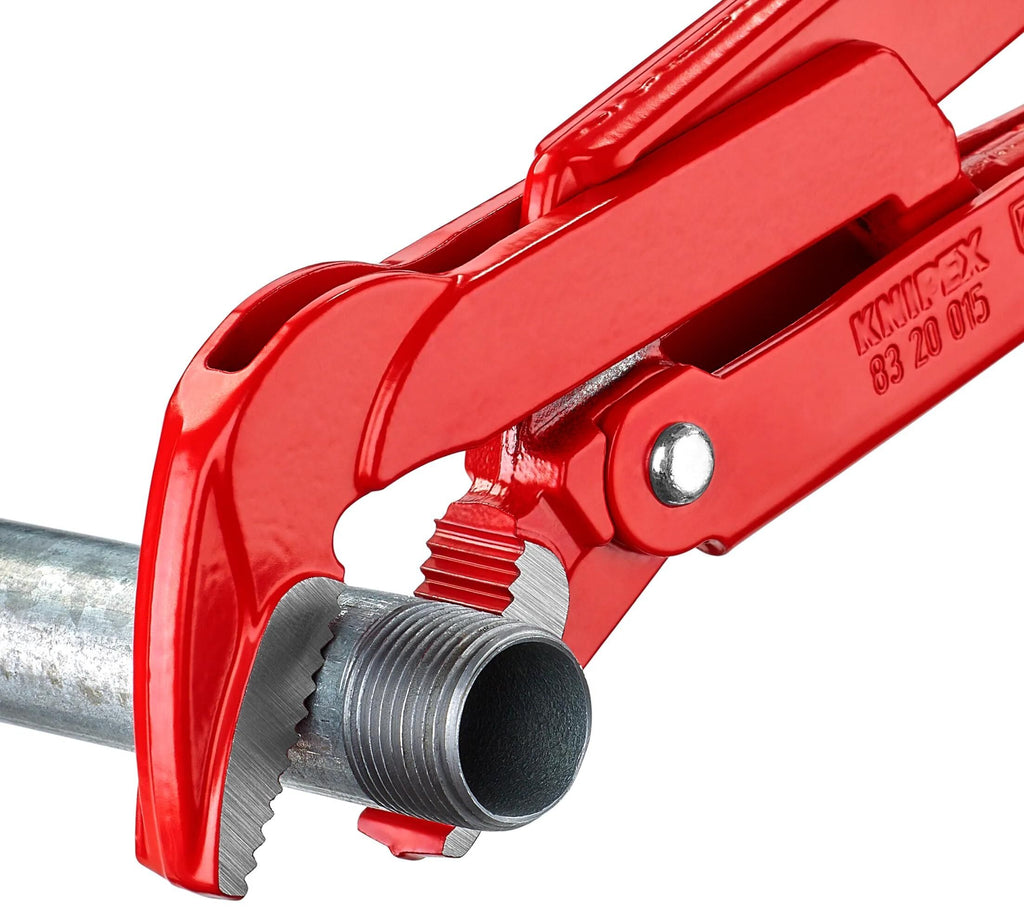 Knipex rohrzange pipe pliers 45° threaded lacquered