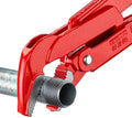 Knipex rohrzange pipe pliers 45° threaded lacquered
