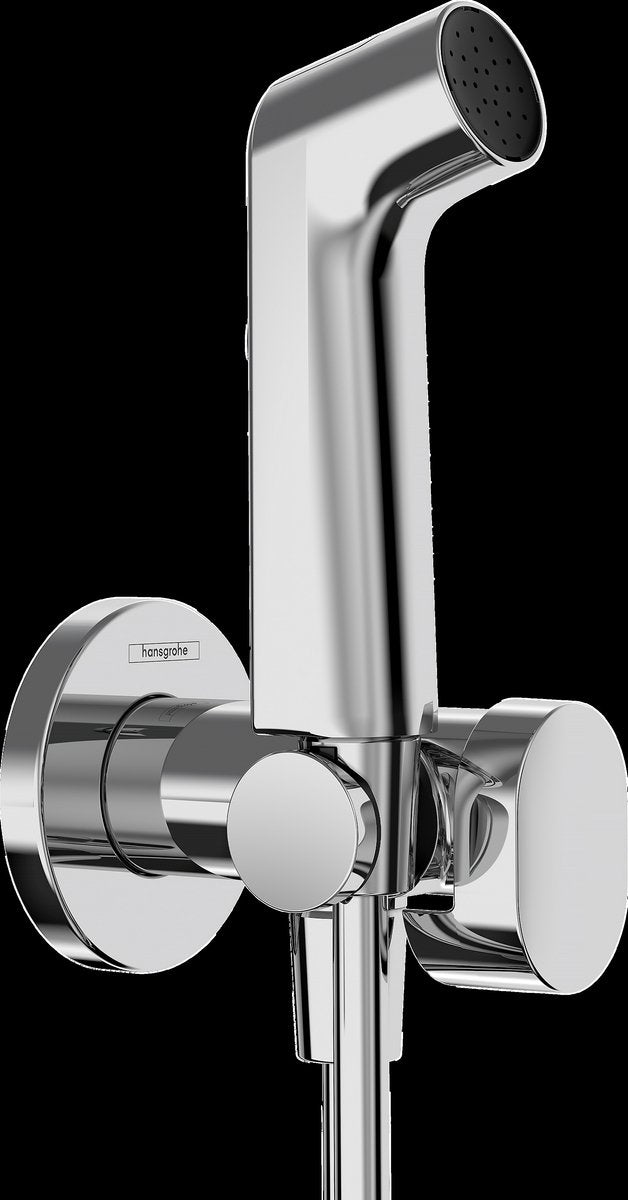 Hansgrohe bidet - handdouche - 1jet - ecosmart - voor warm water - met douchehouder en doucheslang - 125 cm - chroom