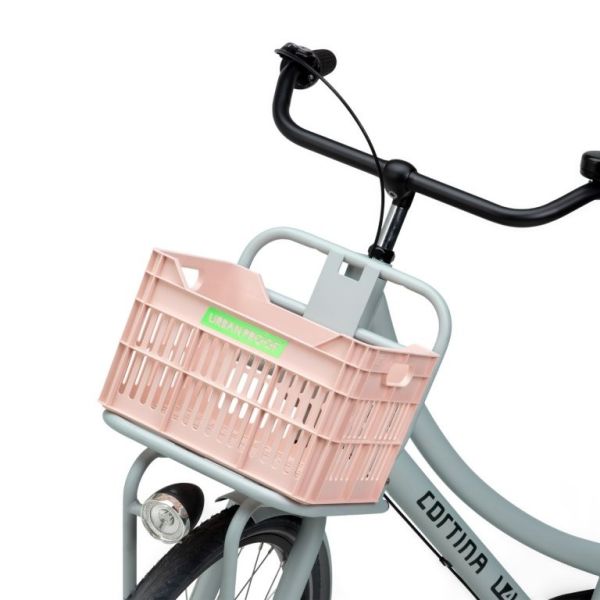 Recycelte Urban Proof Junior Fahrradbox 15 Liter – Pastellrosa