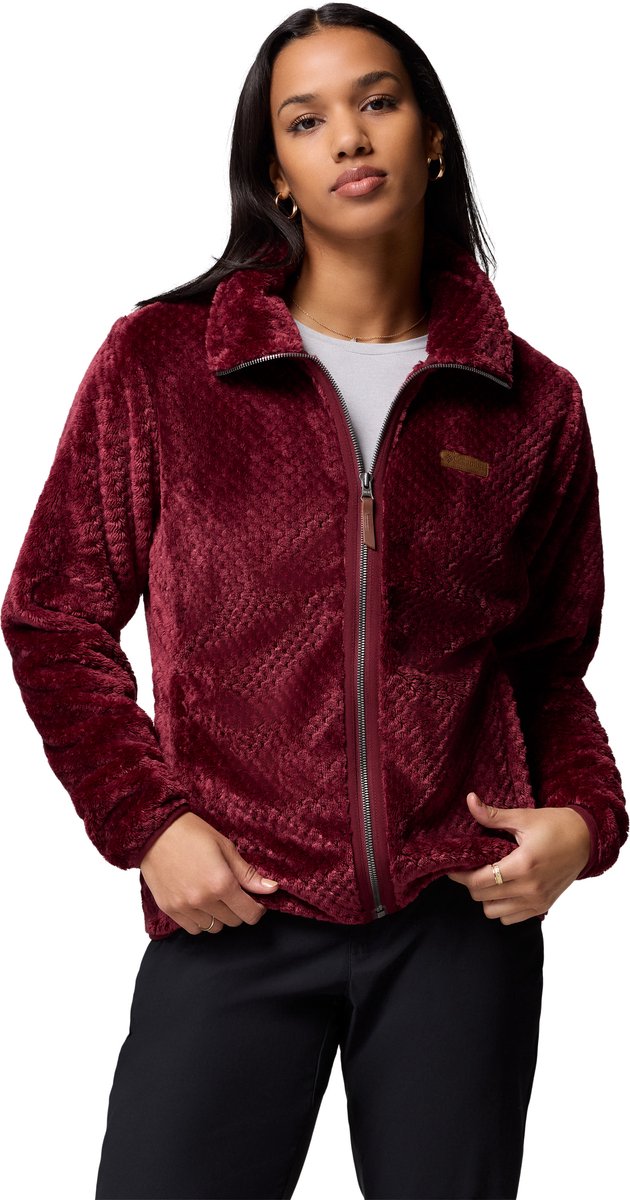 Columbia fire side™ ii sherpa fz dames outdoortrui - rich wine