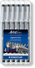 Staedtler - artist series - pigment liner - promo box 6 st (4 + 2 gratis)